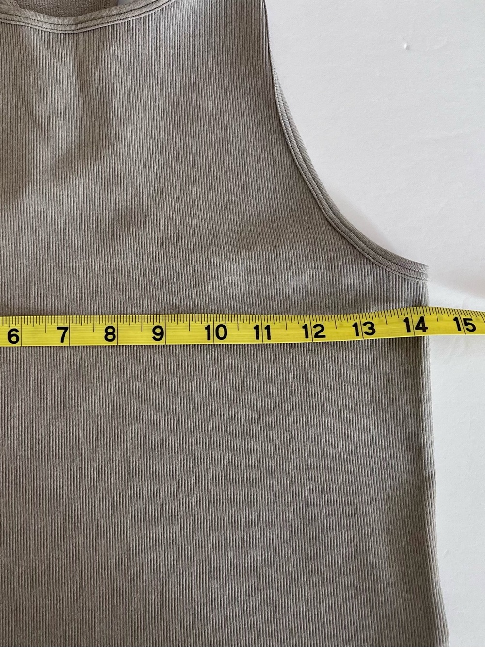 Intimately Free People Gray Ribbed Racerback Tank Top Medium - Picture 4 of 5